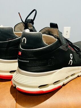 On Running Cloudnova 2 - Black/Red Men’s Size 13 (US) - Lifestyle Sneakers